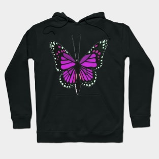 Butterfly 02f, transparent background Hoodie